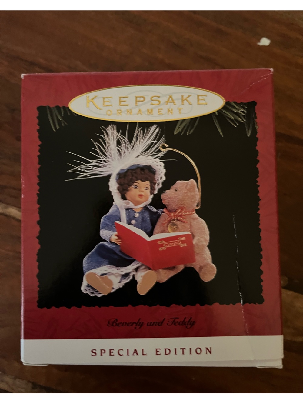Hallmark Keepsake Beverly and Teddy Keepsake Christmas Ornament Vintage 1995 NEW